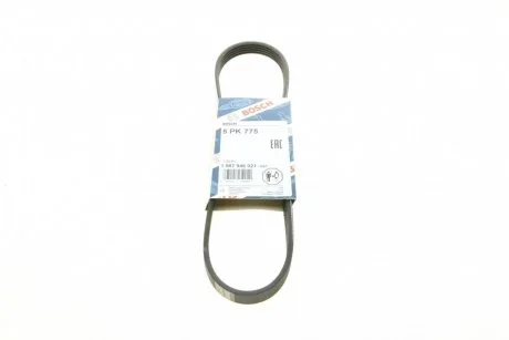 Ремінь П-клиновий 5PK775 CITROEN 1,5/2,1D PEUGEOT 106/605 RENAULT Laguna 3,0 NISSAN 1,5D BOSCH 1 987 946 021