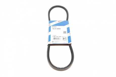 Фото ремінь клиновий 10X850 ALFA AUDI FIAT FORD OPEL VW... BOSCH 1 987 947 606 Ремінь клиновий 10X850 ALFA AUDI FIAT FORD OPEL VW... BOSCH 1 987 947 606