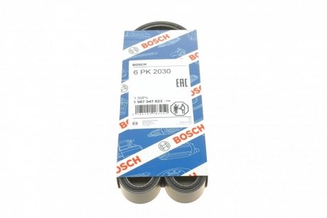 Ремінь П-клиновий 6PK2030 DB W124/201/461 OM602 BOSCH 1 987 947 823