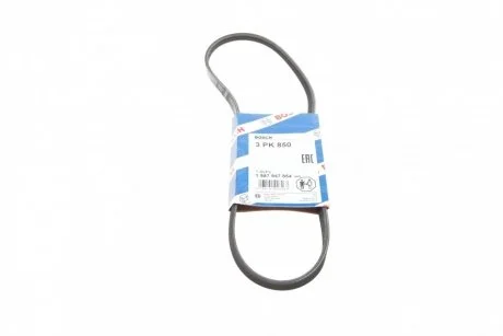 Фото ремінь П-клиновий 3PK850 LANCIA Thema 2,9 NISSAN TOYOTA BOSCH 1 987 947 854 Ремінь П-клиновий 3PK850 LANCIA Thema 2,9 NISSAN TOYOTA BOSCH 1 987 947 854