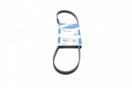 Ремень поликлиновой 4PK820 BOSCH 1 987 947 970