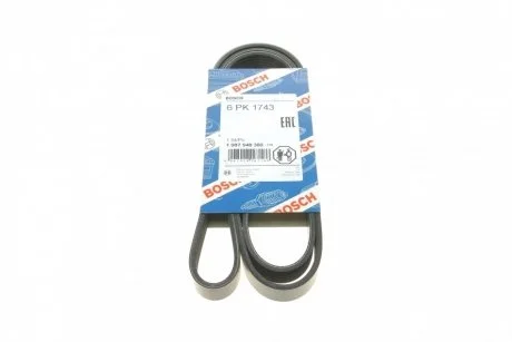 Ремінь П-клиновий 6PK1743 PEUGEOT 4007 07-, 607 2.0HDI 04-, BOSCH 1 987 948 360