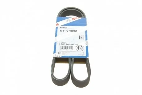 Ремень поликлиновой 6PK1090 BOSCH 1 987 948 381