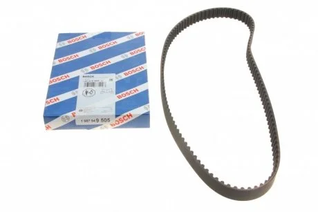 Фото ремінь зубчастий Z=117 FORD 1,2-1,7i 95- MAZDA 121 1,3i 96- BOSCH 1987949505 Ремінь зубчастий Z=117 FORD 1,2-1,7i 95- MAZDA 121 1,3i 96- BOSCH 1987949505