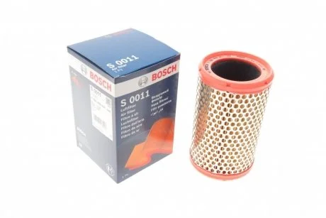 Фото фільтр повітряний RENAULT 1,2i: Clio II, Kangoo, Twingo 96- (107*180) циліндр BOSCH F 026 400 011 Фільтр повітряний RENAULT 1,2i: Clio II, Kangoo, Twingo 96- (107*180) циліндр BOSCH F 026 400 011