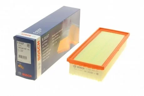 Фото фільтр повітряний AUDI A4/A5 1,8-2,0TFSI, 2,0TDI 08-. 332*128*58 BOSCH F 026 400 157 Фільтр повітряний AUDI A4/A5 1,8-2,0TFSI, 2,0TDI 08-. 332*128*58 BOSCH F 026 400 157