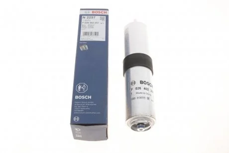 Фото фільтр трубопроводу BOSCH F 026 402 257 ФІЛЬТР ТРУБОПРОВОДУ BOSCH F 026 402 257