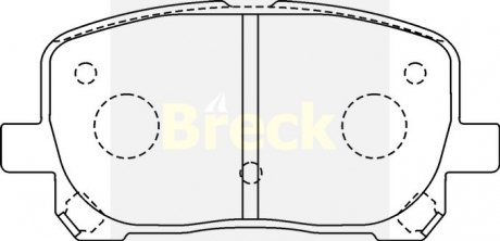 Тормозные колодки, дисковый тормоз (набор) BRECK 238360070100