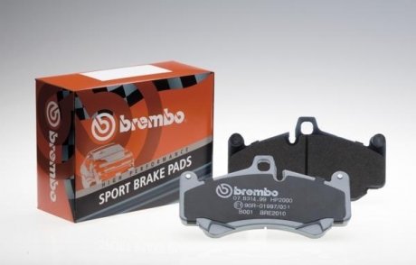 Гальмівні колодки (набір) (высокопроизв. тормоза) BREMBO 07B31402