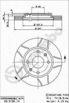 Гальмівні диски BREMBO 09519675