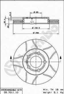 Тормозные диски BREMBO 09701175 (фото 1)