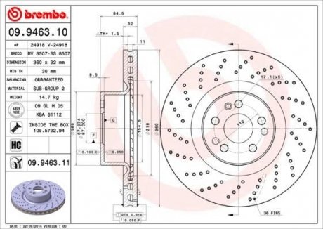 BREMBO 09946311 (фото 1)