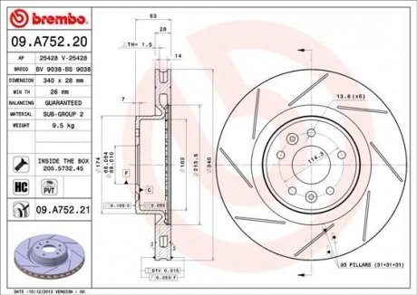 BREMBO 09A75220