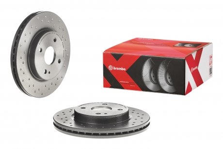 Диск гальмівнийXTRA BREMBO 09A9681X (фото 1)