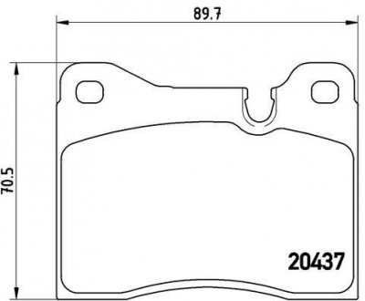 Тормозные колодки дисковые BREMBO P06 002 (фото 1)