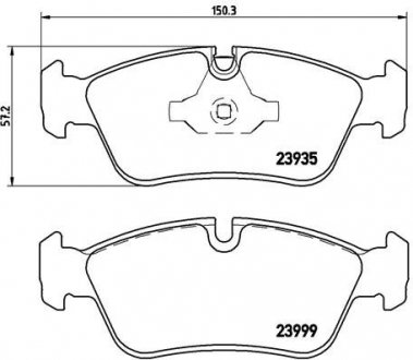 Тормозные колодки BREMBO P06035 (фото 1)