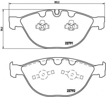 Тормозные колодки BREMBO P06047