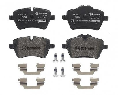 Тормозные колодки, тюнинг BREMBO P06051X (фото 1)