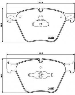 Колодки тормозные BREMBO P06073