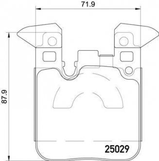 Гальмівні колодки дискові BREMBO P06087 (фото 1)