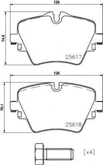 Тормозные колодки.) BREMBO P06093