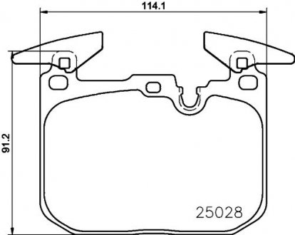 Гальмівні колодки дискові BREMBO P06 096X