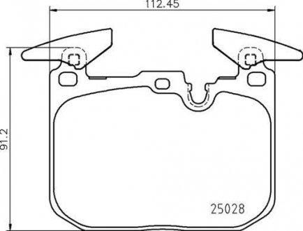 Тормозные колодки BMW I8 15- BREMBO P06098