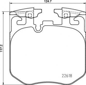 Тормозные колодки дисковые BREMBO P06106