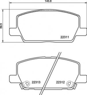 Гальмівні колодки дискові BREMBO P07 012 (фото 1)