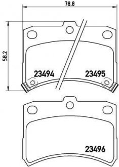 Тормозные колодки дисковые BREMBO P16 009