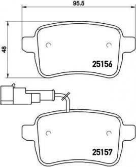 Тормозные колодки.) BREMBO P23133