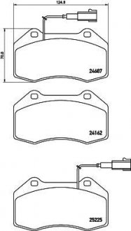 Колодки гальмівні AR.. BREMBO P23162