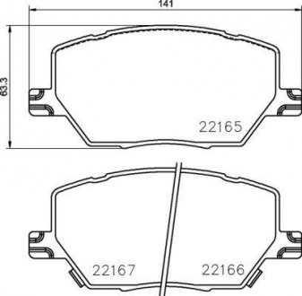 Тормозные колодки 500X.. BREMBO P23164