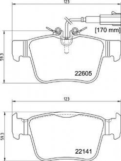 Колодки тормозные GIULIA tyі.. BREMBO P23180 (фото 1)