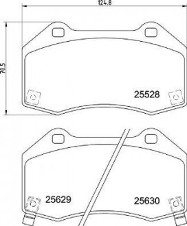 Гальмівні колодки дискові BREMBO P23 182