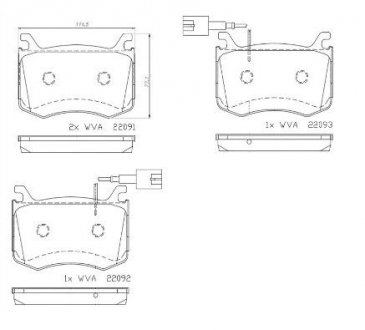 Гальмівні колодки дискові BREMBO P23 183 (фото 1)