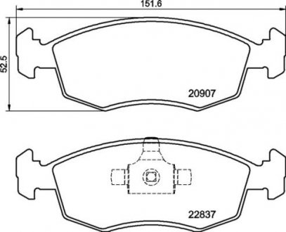 Гальмівні колодки дискові BREMBO P23 192 (фото 1)