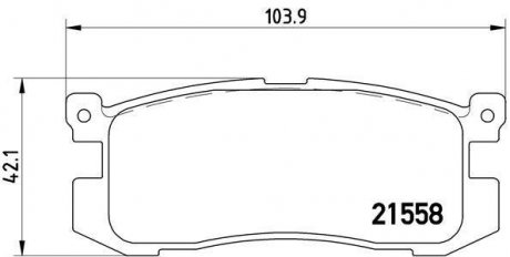 Тормозные колодки дисковые BREMBO P24 025