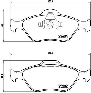 Тормозные колодки, тюнинг BREMBO P24055X