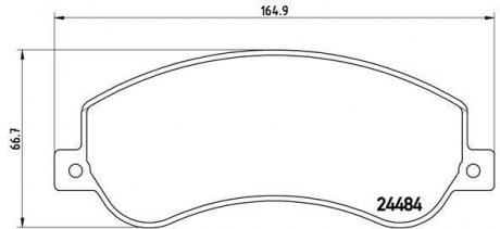 Тормозные колодки, дисковый тормоз (набор) BREMBO P24064