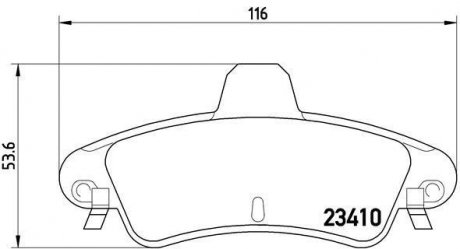 Гальмівні колодки дискові BREMBO P24 070