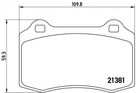 Тормозные колодки, дисковый тормоз (набор) BREMBO P24073