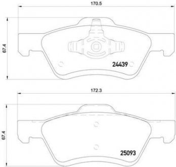 Тормозные колодки MAVERICK ESCAPE TRUBUTE- BREMBO P24159