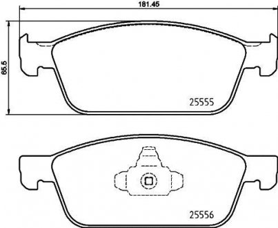 Тормозные колодки.) BREMBO P24199