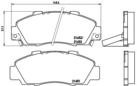 Тормозные колодки BREMBO P28026