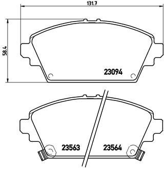 Тормозные колодки BREMBO P28029