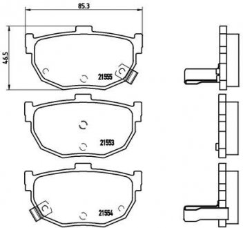 Тормозные колодки BREMBO P30003