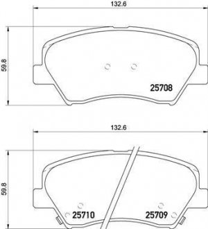 Тормозные колодки BREMBO P30073