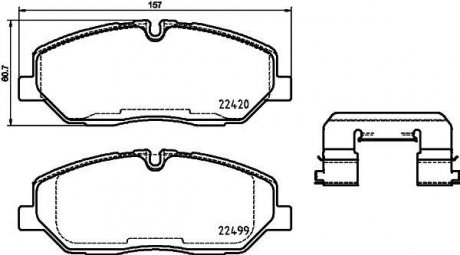 Тормозные колодки.) BREMBO P30084