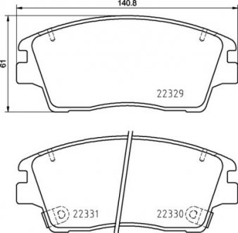 Тормозные колодки BREMBO P30096 (фото 1)